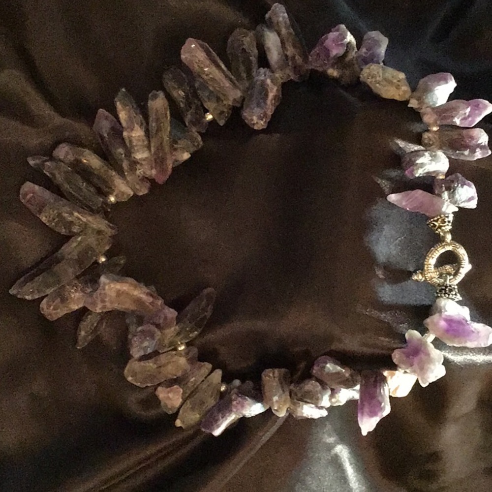 Custom made amethyst necklace